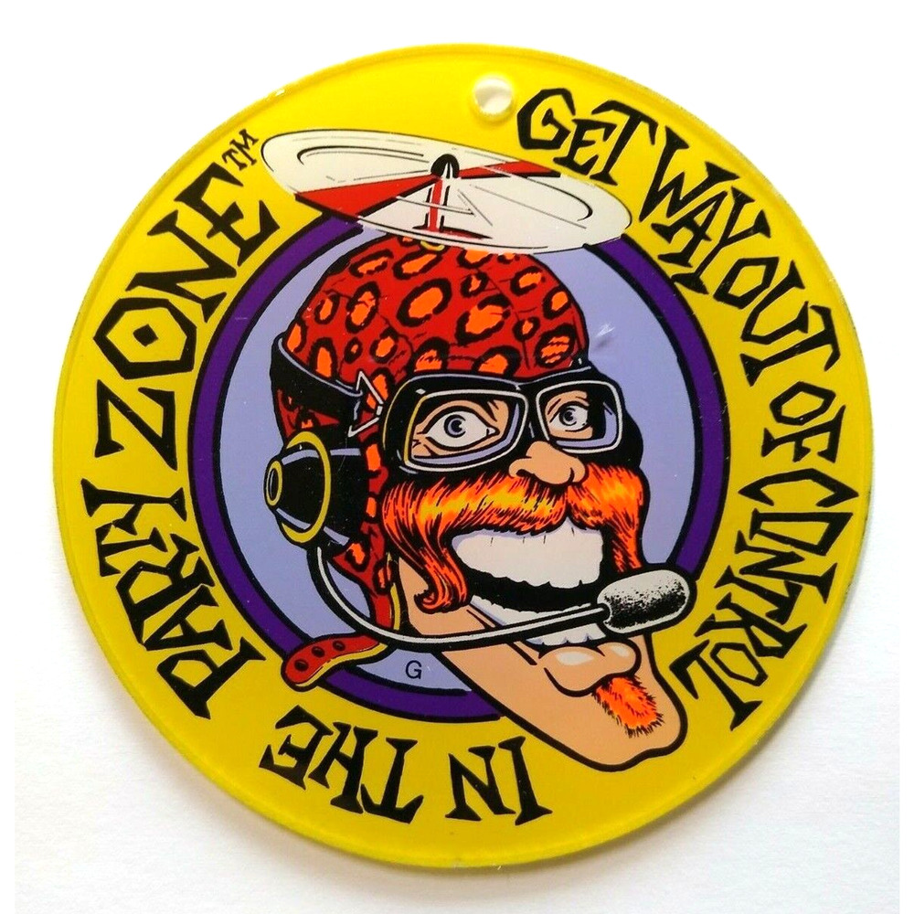 Party Zone Pinball Machine Large Keychain Original Plastic Game Promo 1991